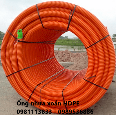 Ống nhựa xoắn chịu lực HDPE phi 160/210